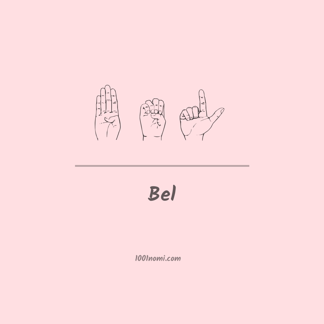 Bel nella lingua dei segni