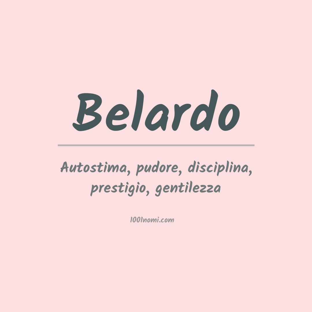 Significato del nome Belardo