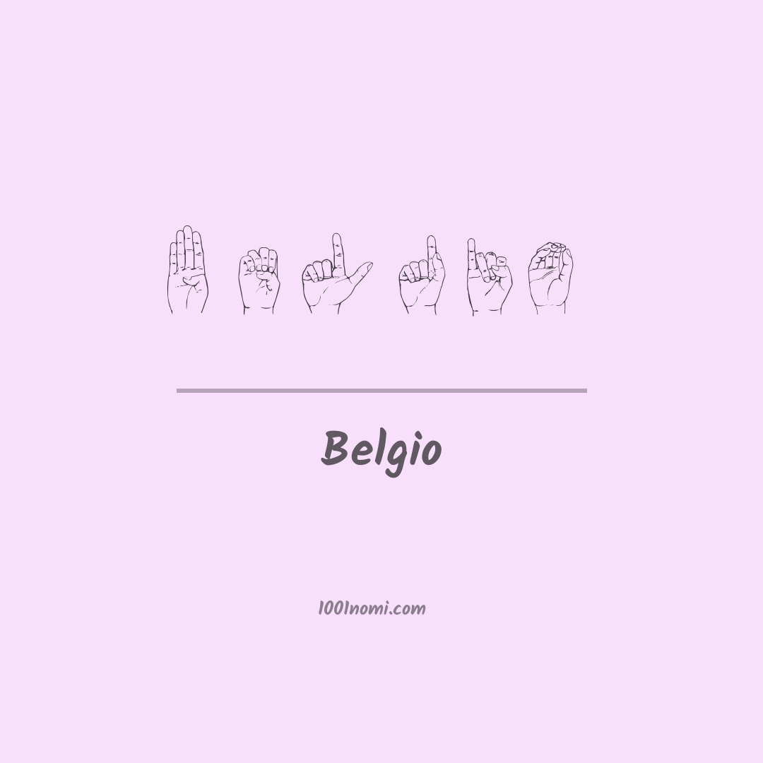Belgio nella lingua dei segni