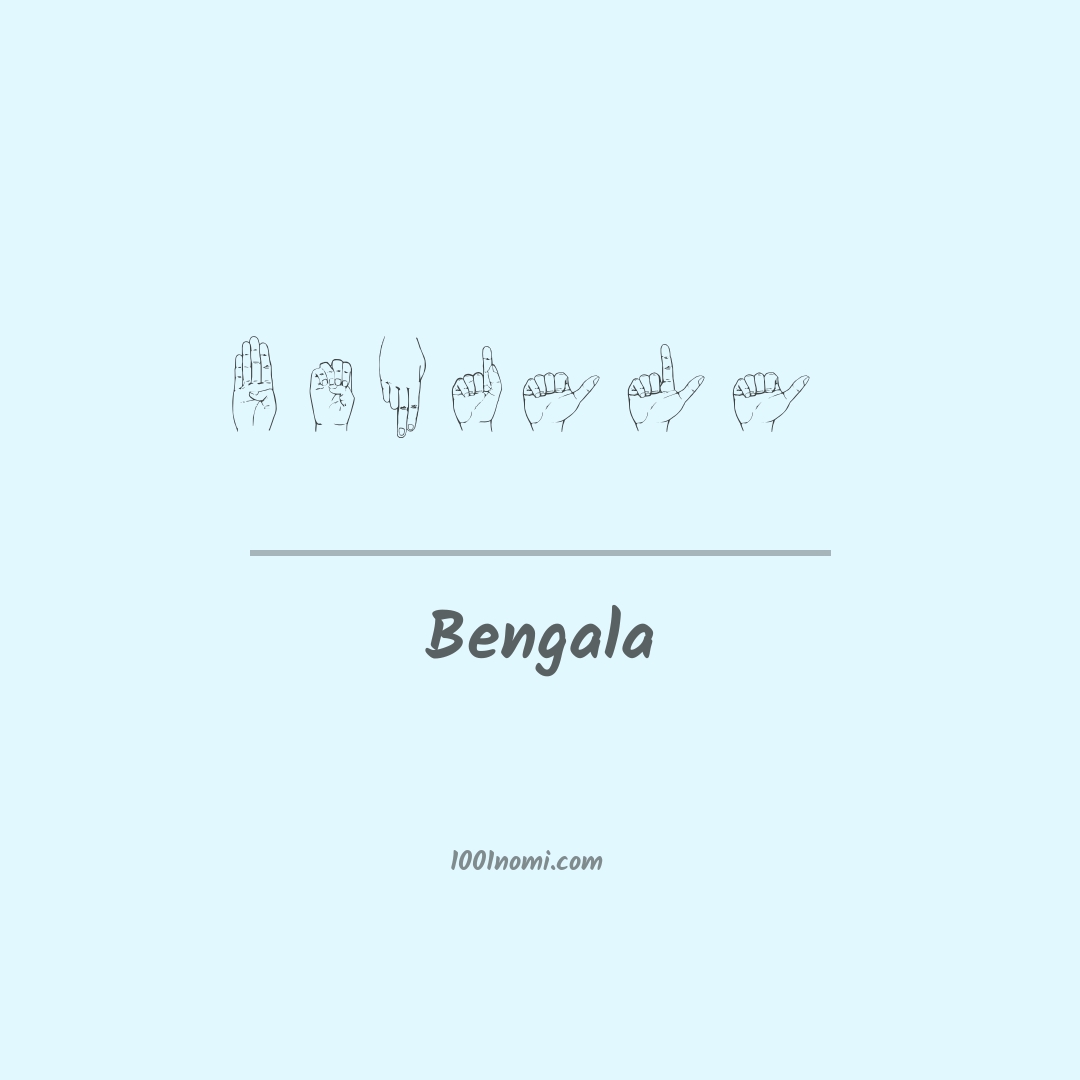 Bengala nella lingua dei segni