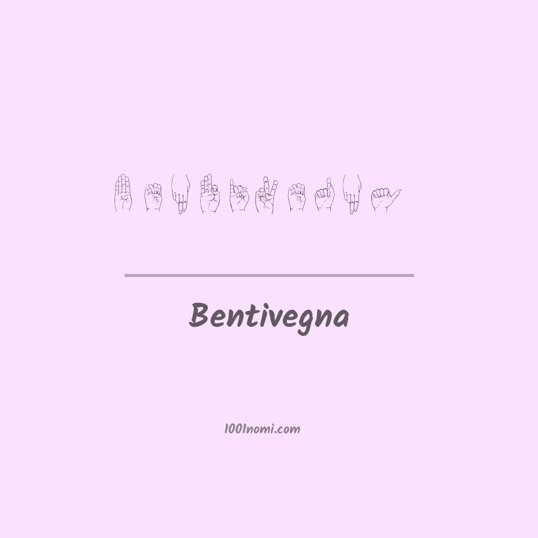 Bentivegna nella lingua dei segni