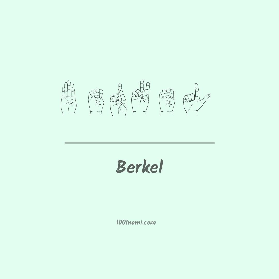 Berkel nella lingua dei segni