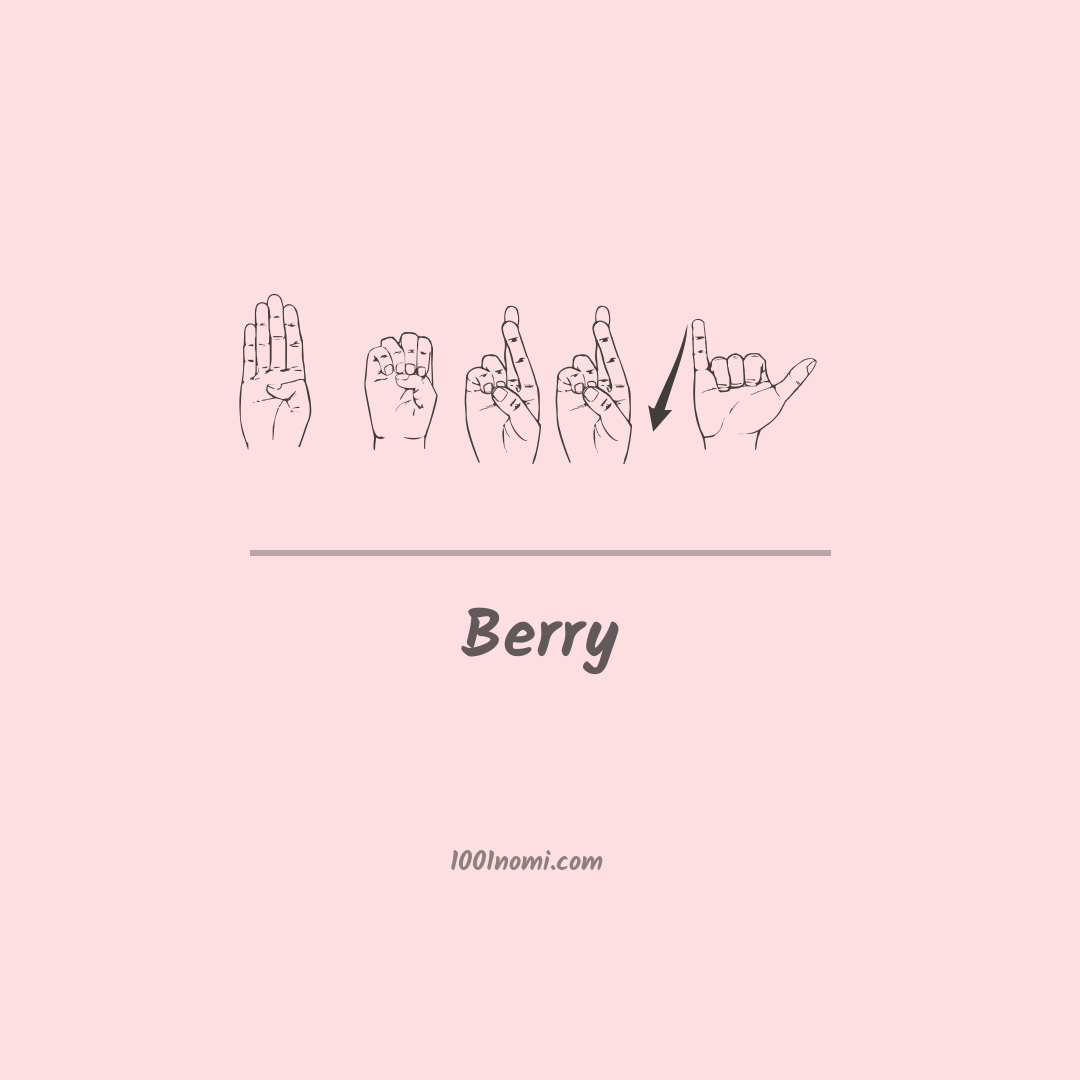 Berry nella lingua dei segni