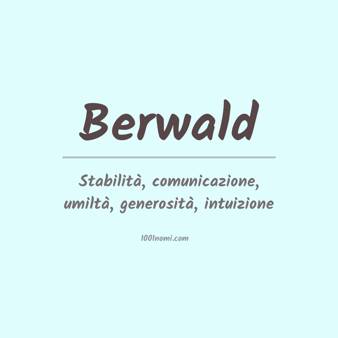 Significato del nome Berwald