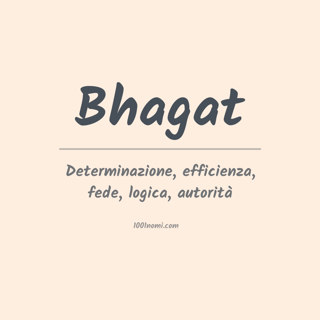 Significato del nome Bhagat