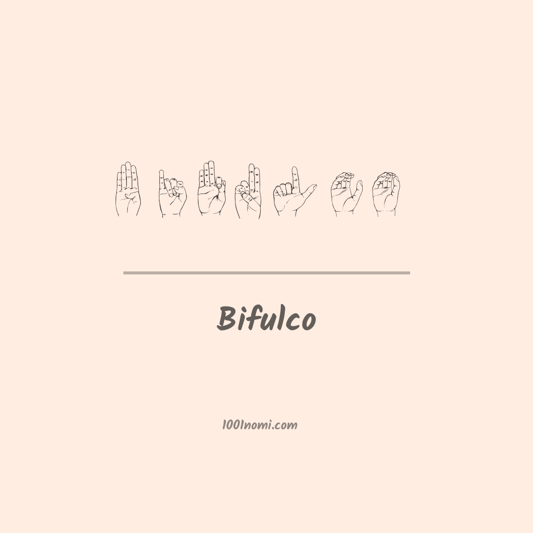 Bifulco nella lingua dei segni