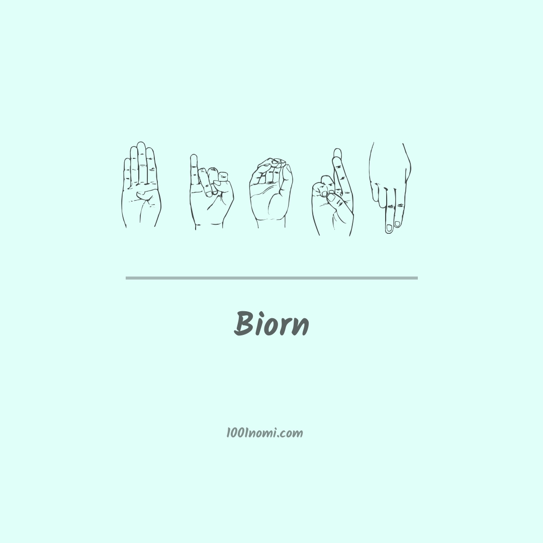 Biorn nella lingua dei segni