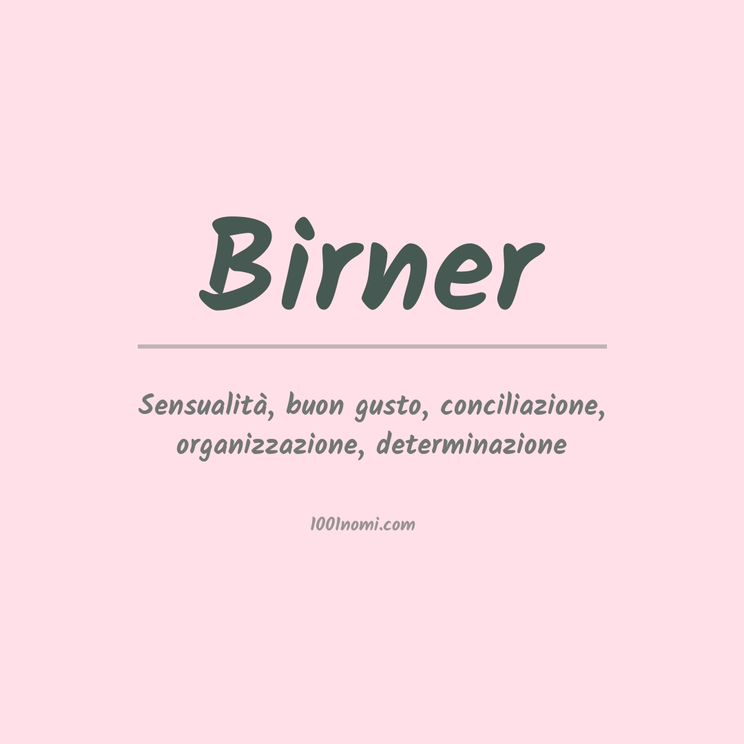 Significato del nome Birner