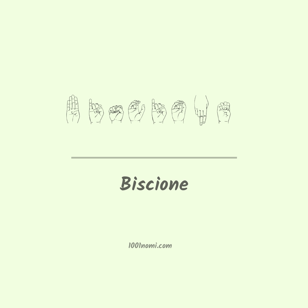 Biscione nella lingua dei segni