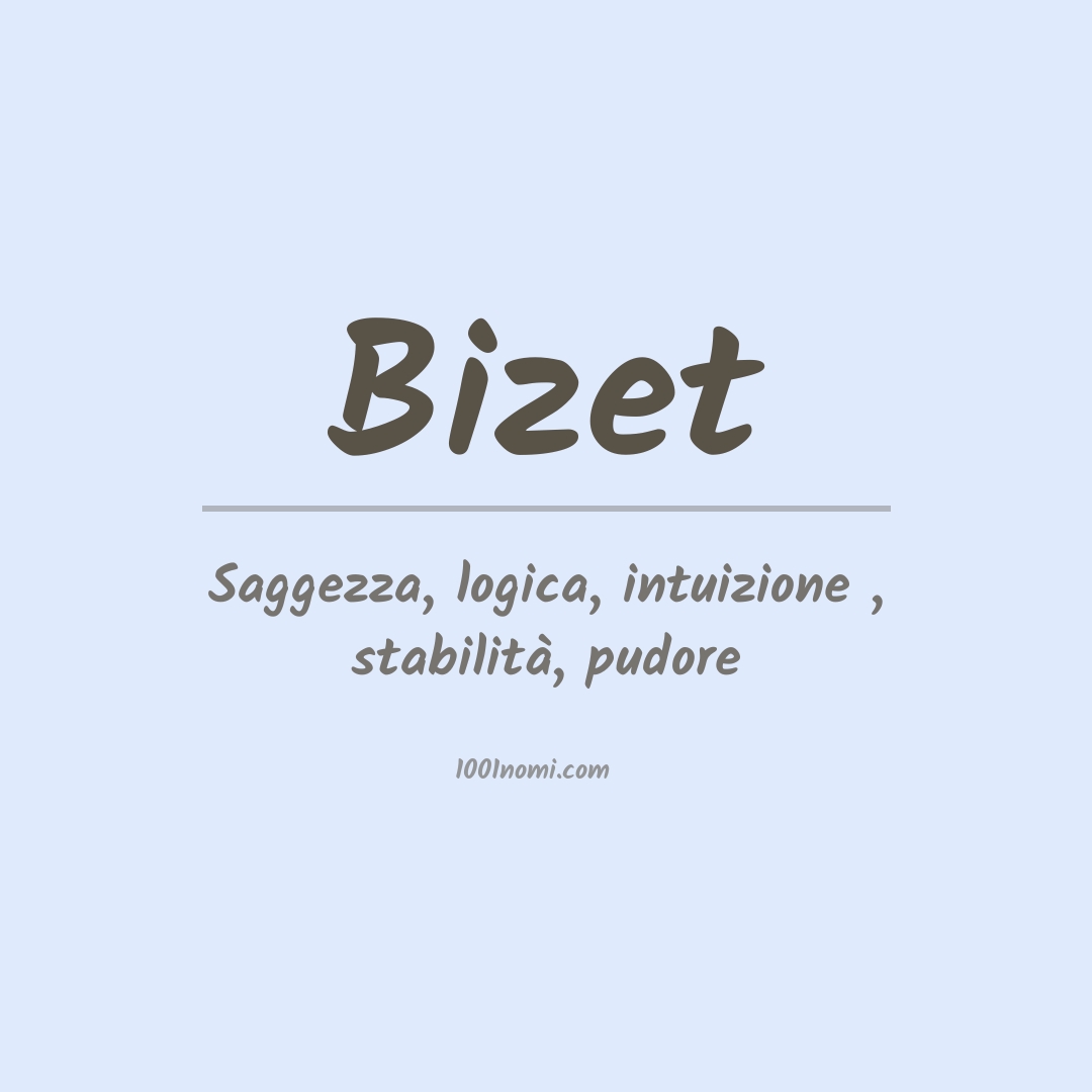 Significato del nome Bizet