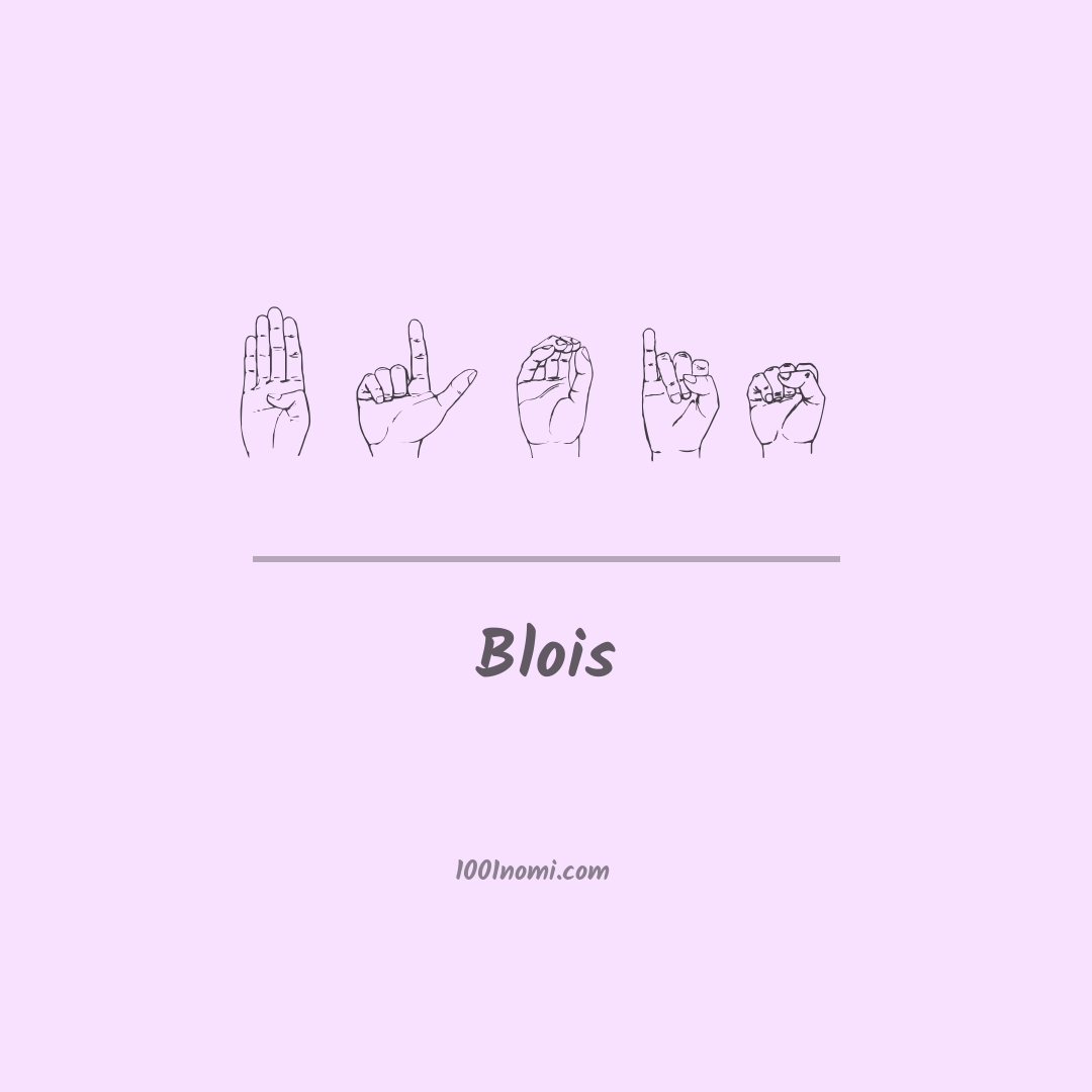 Blois nella lingua dei segni