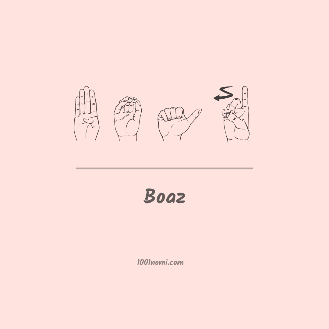 Boaz nella lingua dei segni