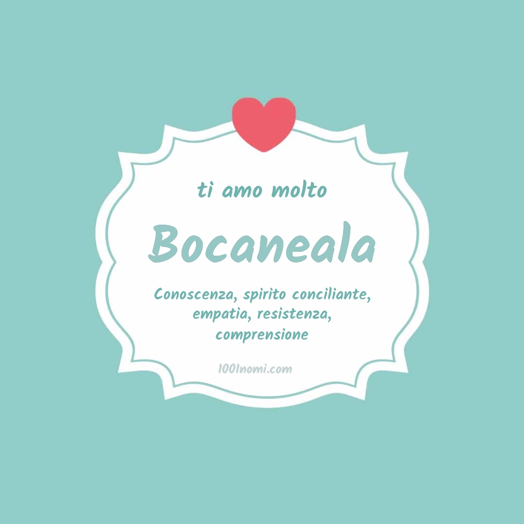 Ti amo molto Bocaneala
