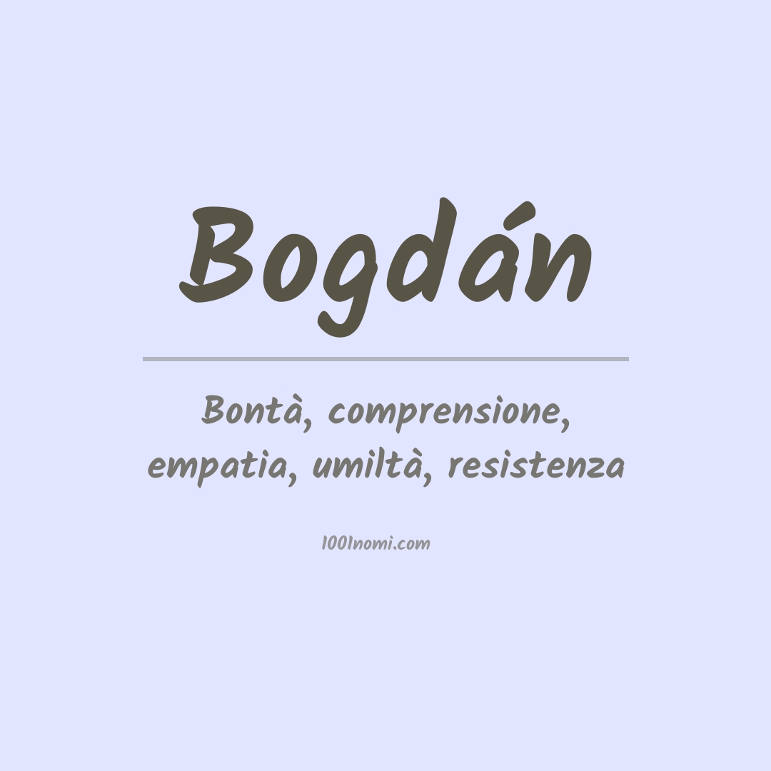 Significato del nome Bogdán