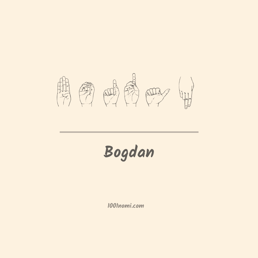 Bogdan nella lingua dei segni