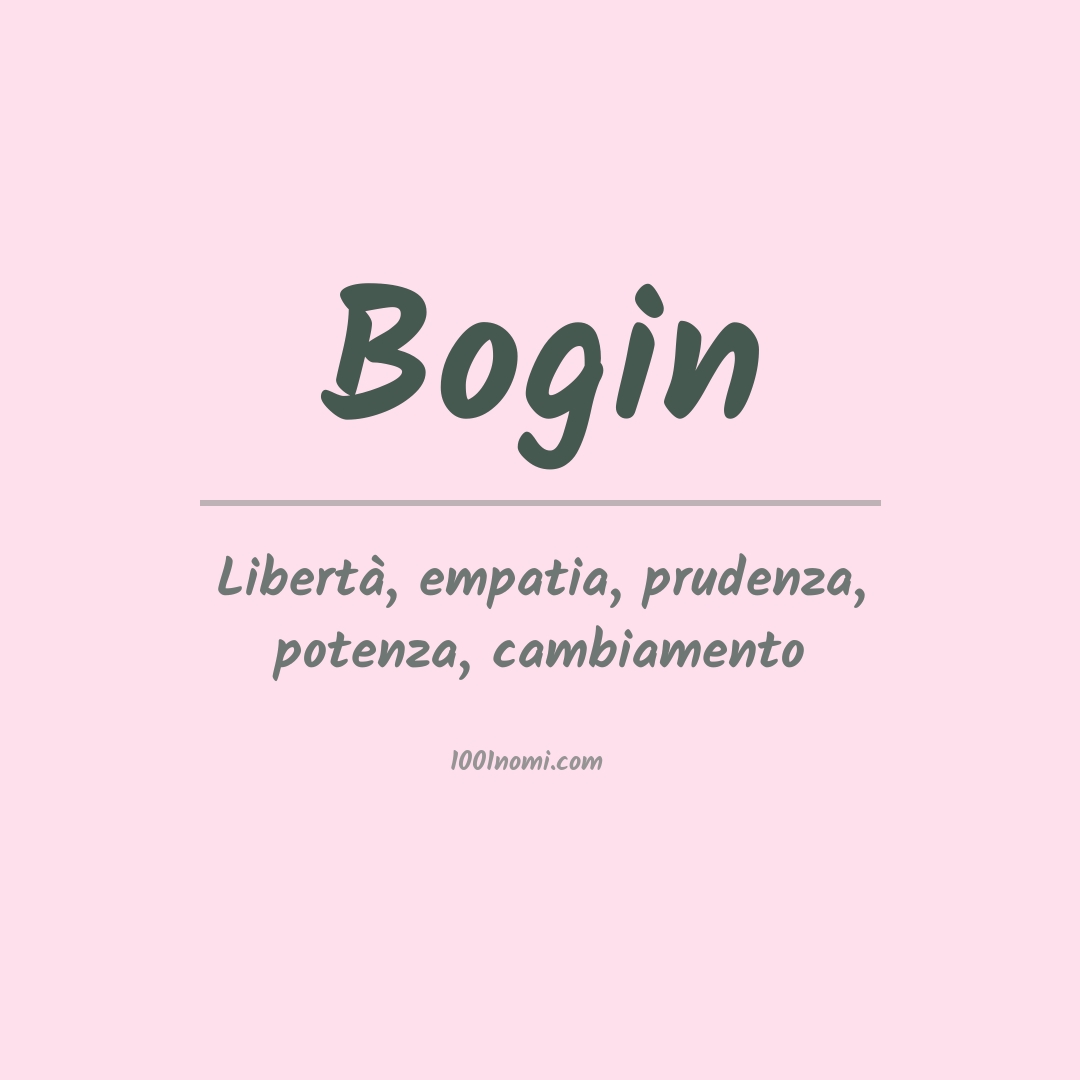 Significato del nome Bogin