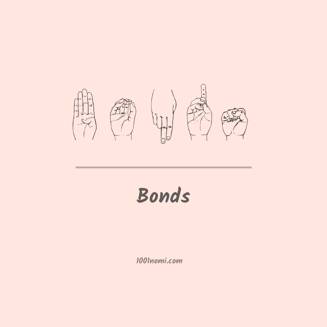 Bonds nella lingua dei segni