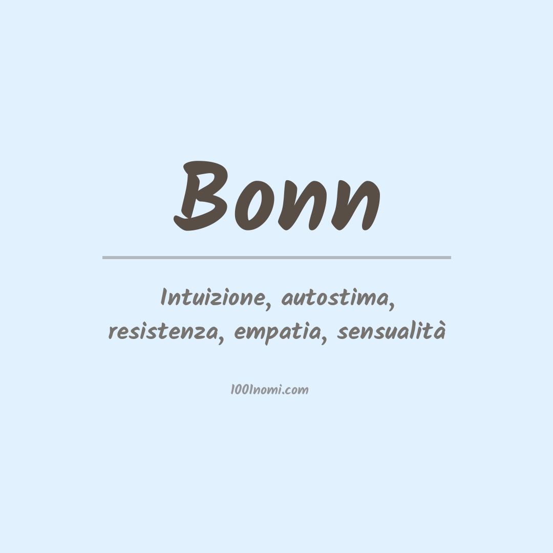 Significato del nome Bonn