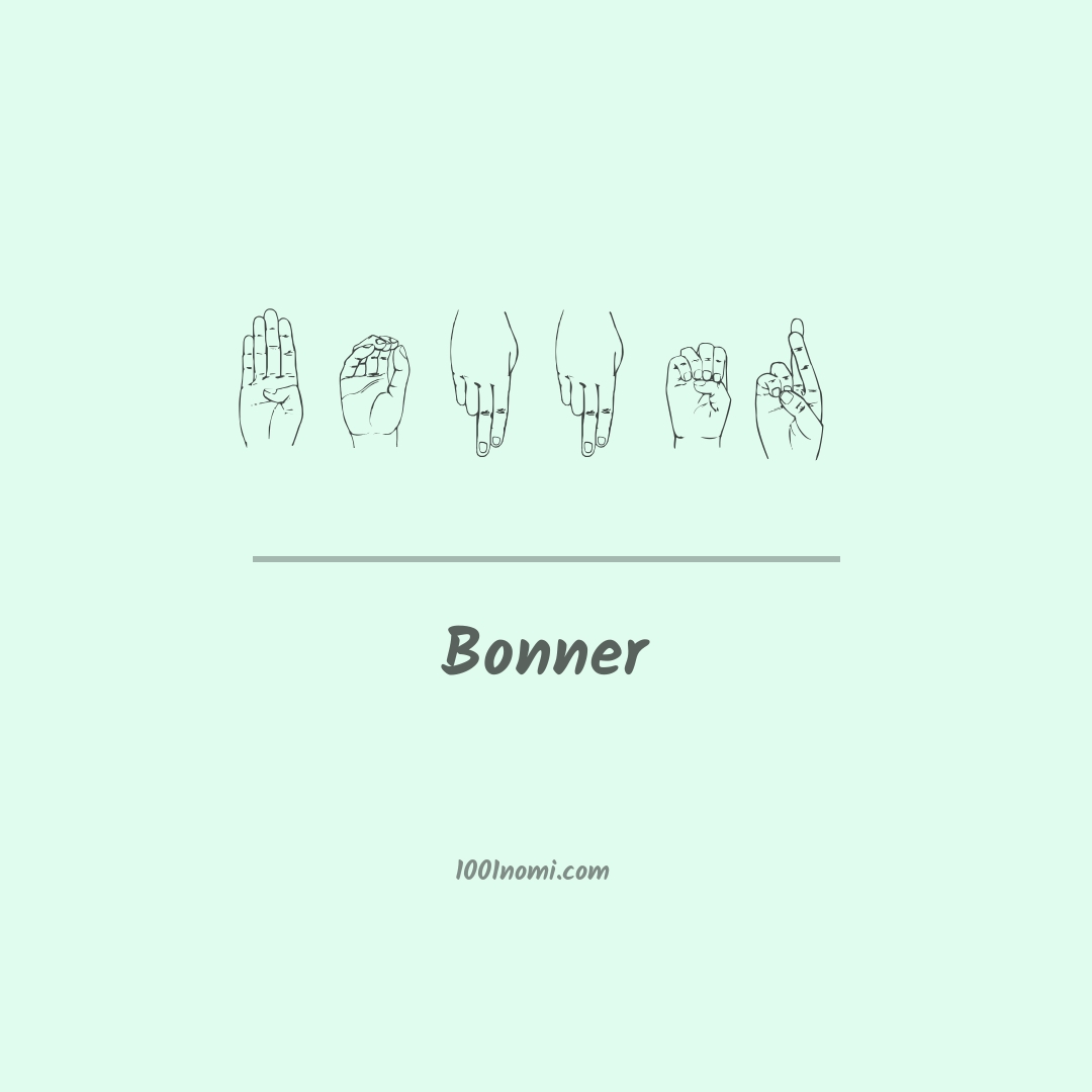 Bonner nella lingua dei segni