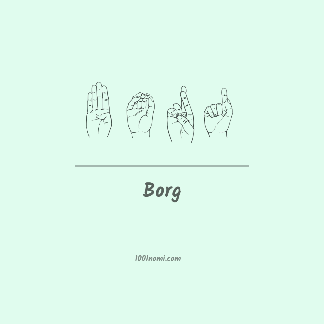 Borg nella lingua dei segni