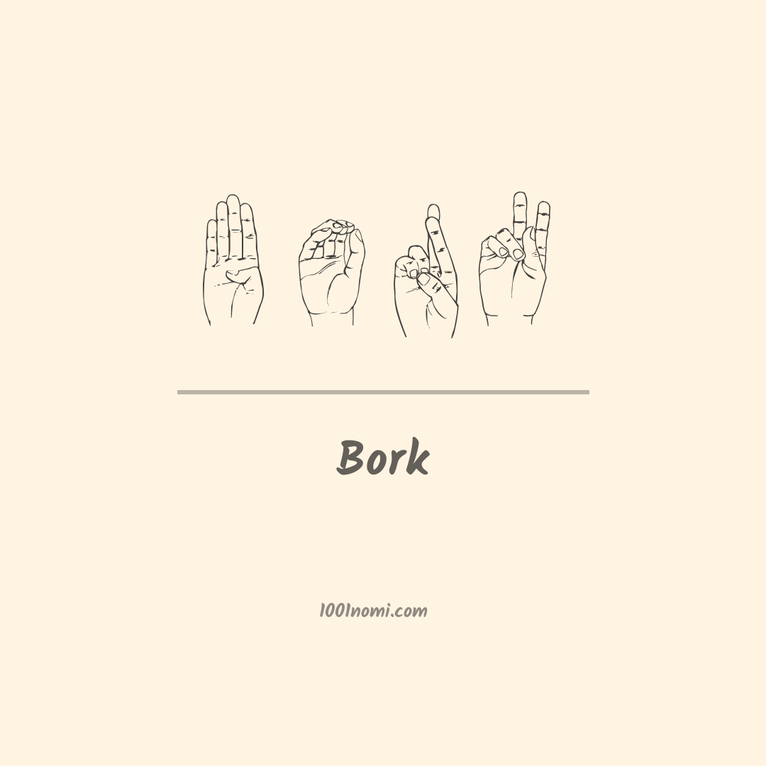 Bork nella lingua dei segni