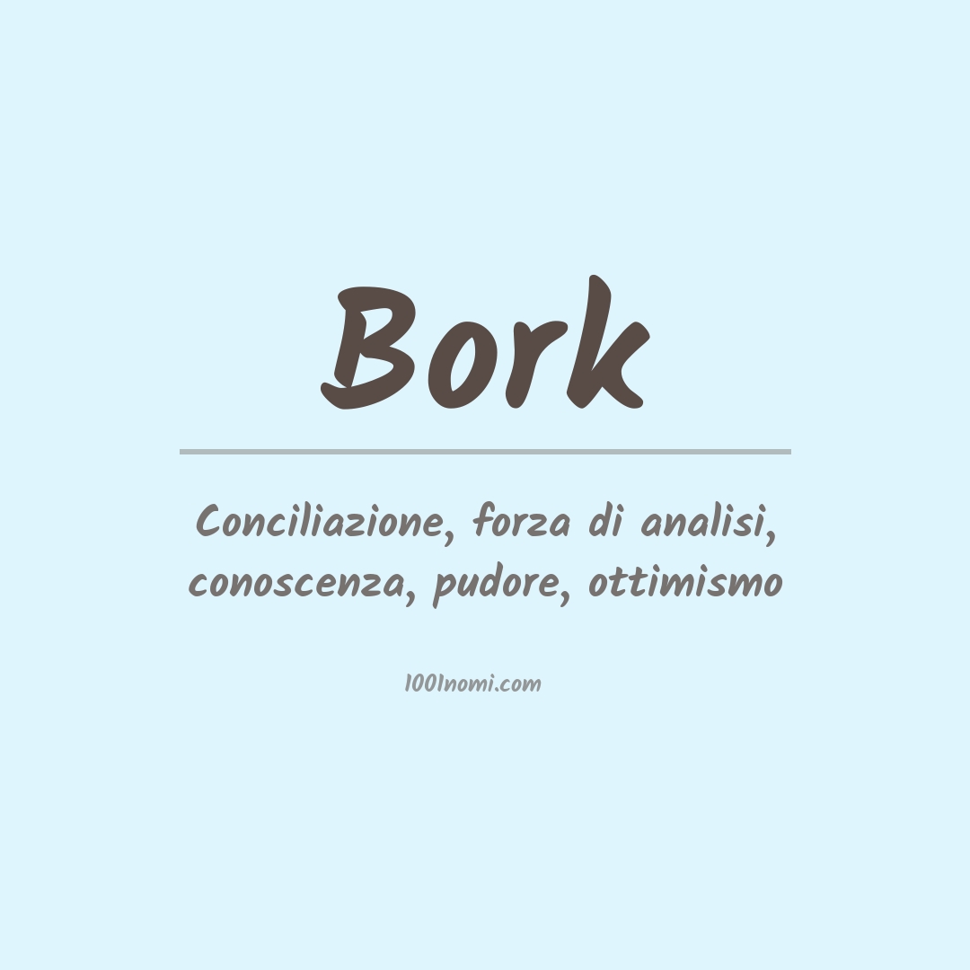 Significato del nome Bork