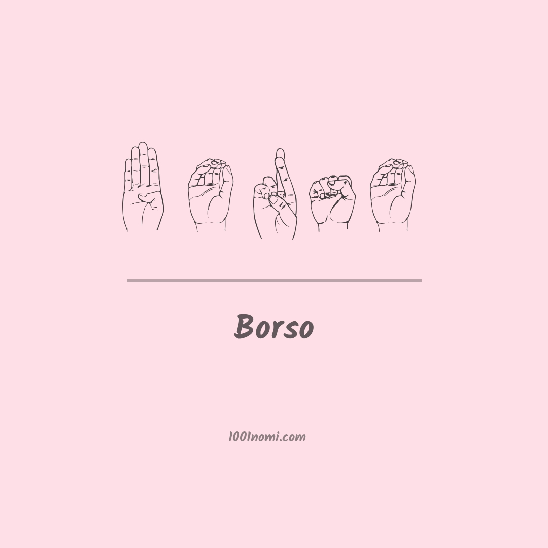 Borso nella lingua dei segni