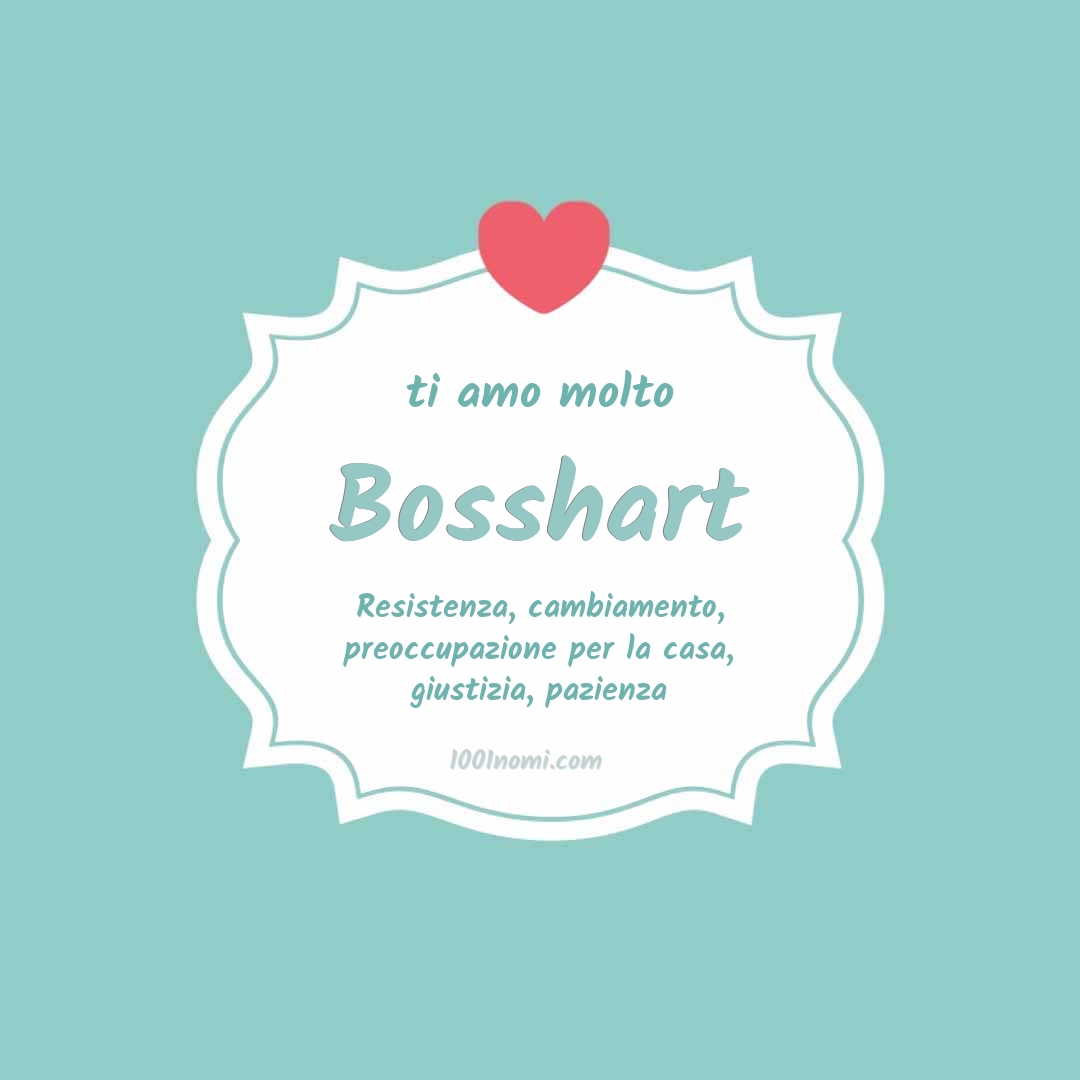 ti amo molto Bosshart Ti amo molto Bosshart