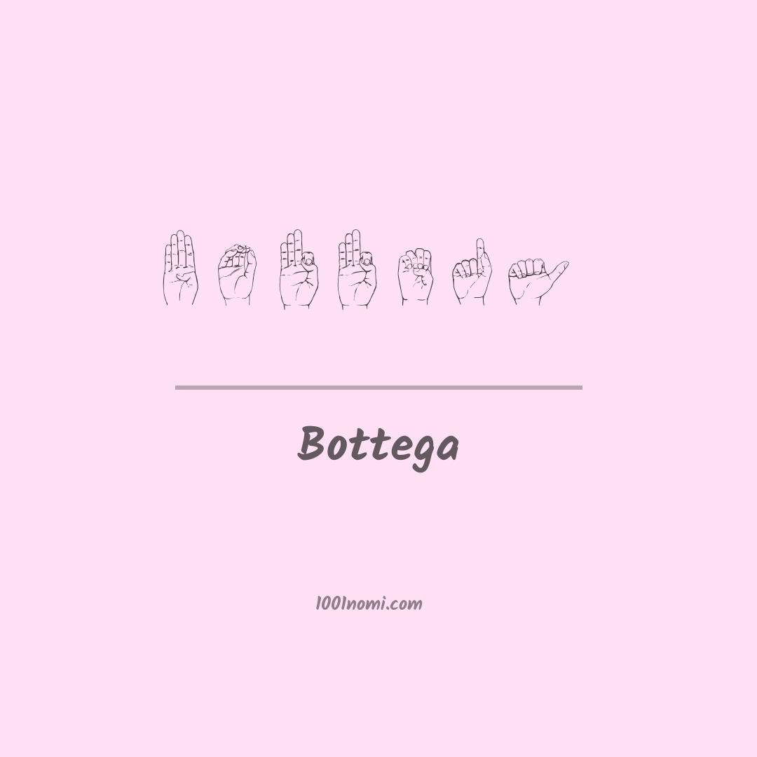 Bottega nella lingua dei segni