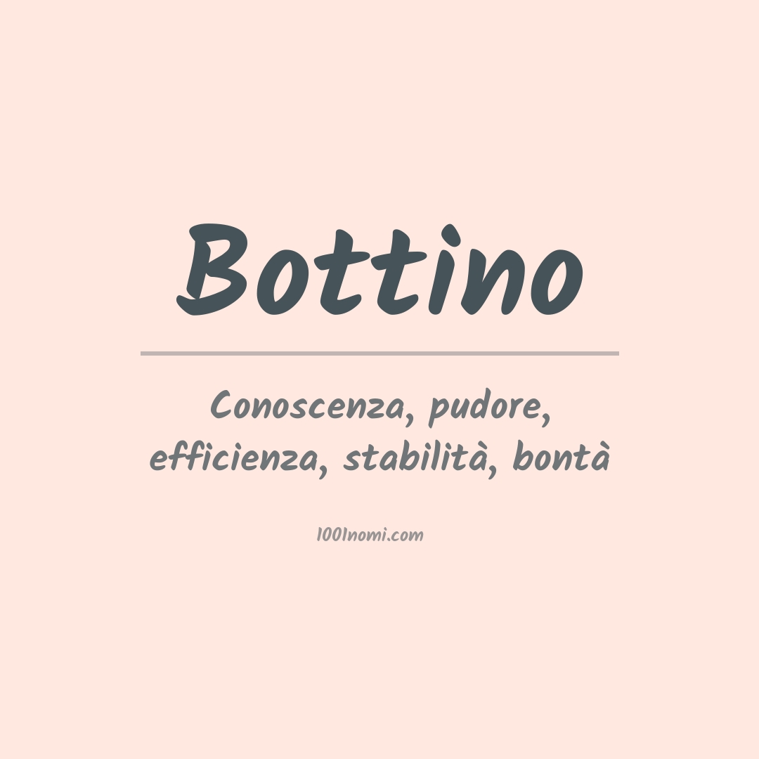 Significato del nome Bottino