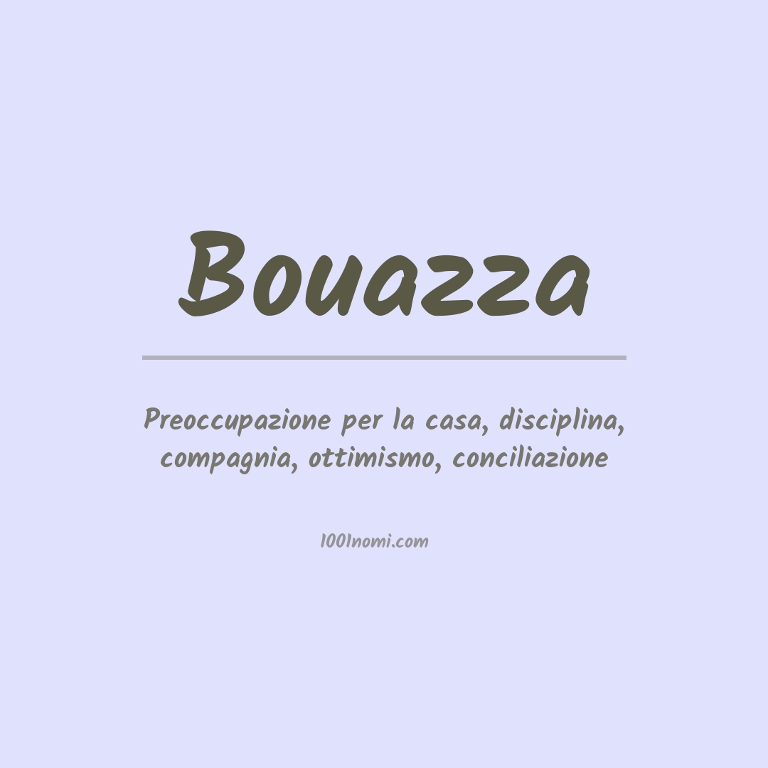 Significato del nome Bouazza Significato del nome Bouazza