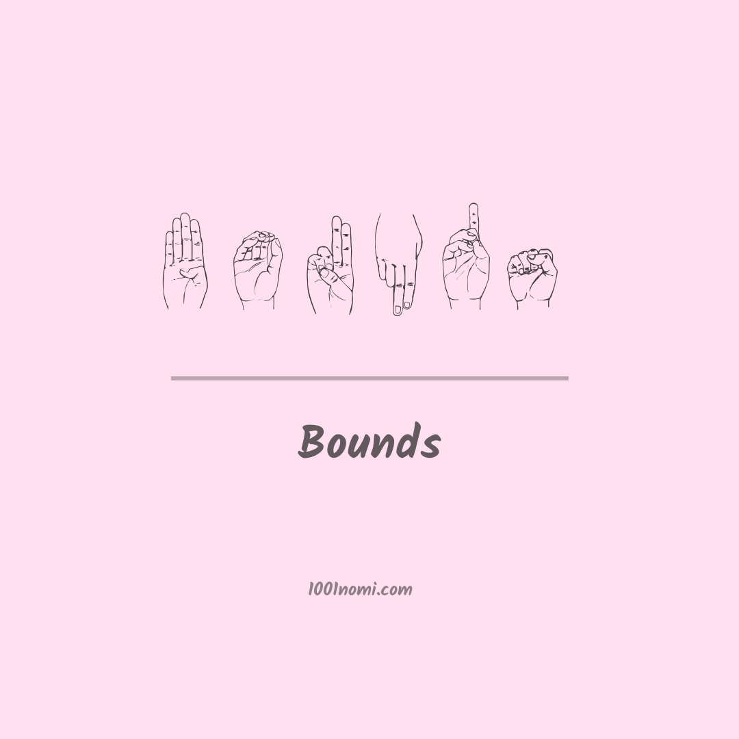 Bounds nella lingua dei segni