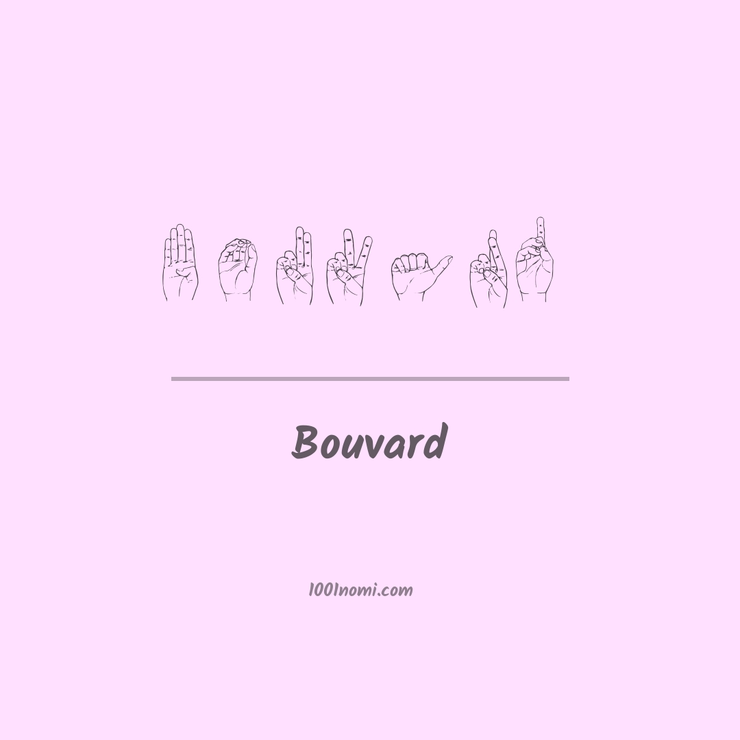 Bouvard nella lingua dei segni
