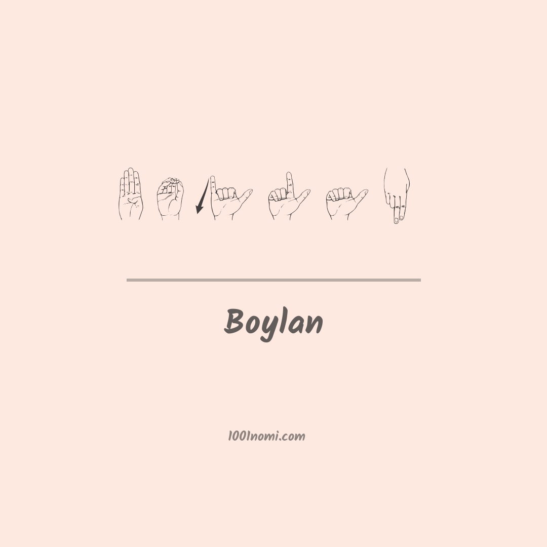 Boylan nella lingua dei segni Boylan nella lingua dei segni