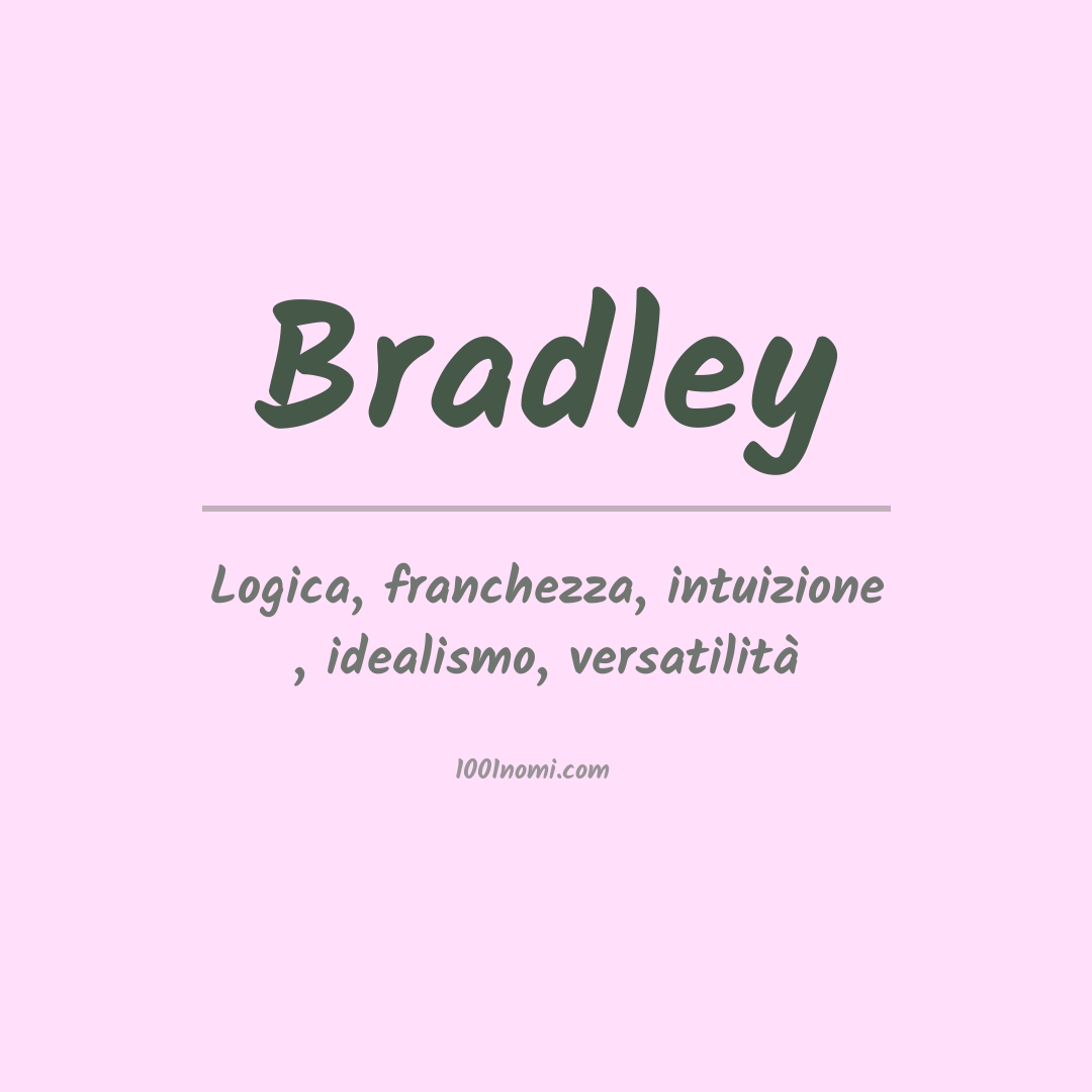 Significato del nome Bradley