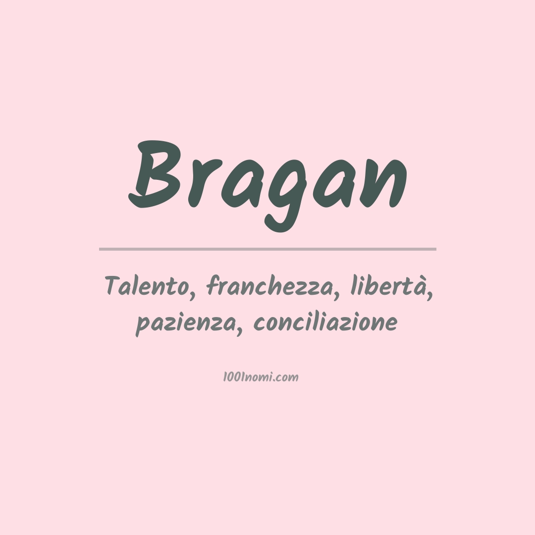 Significato del nome Bragan