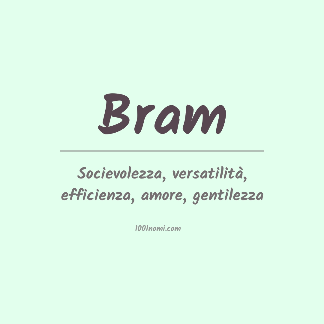 Significato del nome Bram