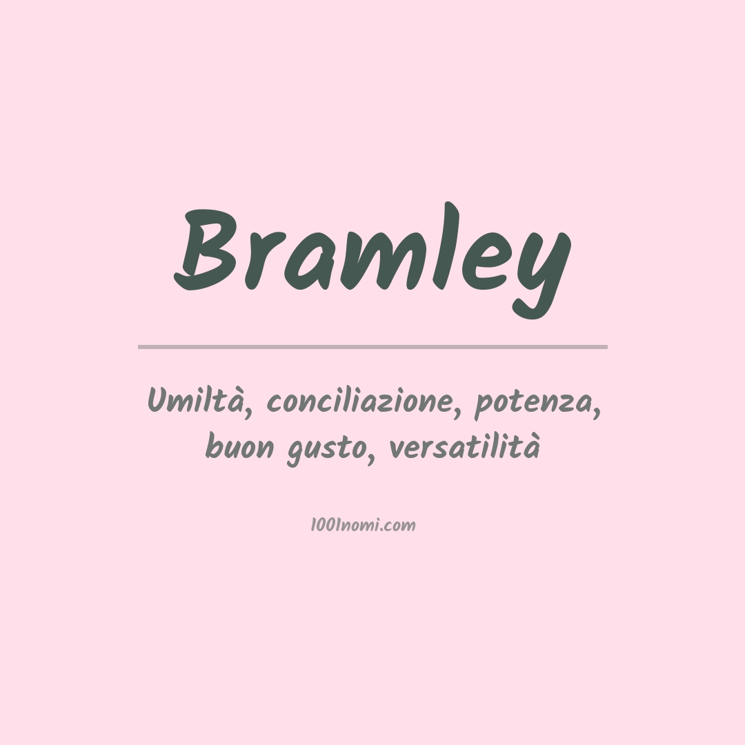 Significato del nome Bramley