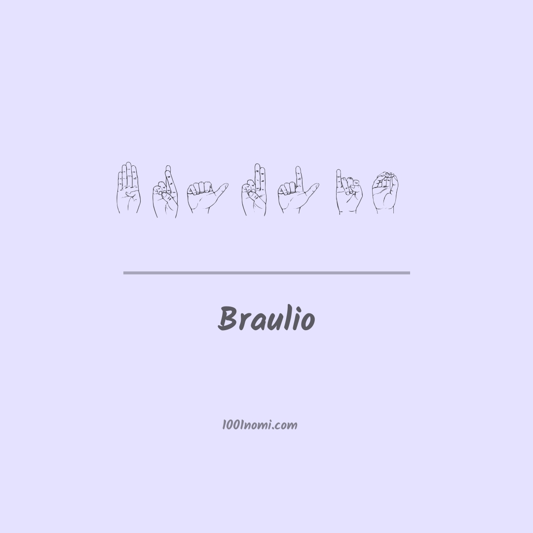 Braulio nella lingua dei segni