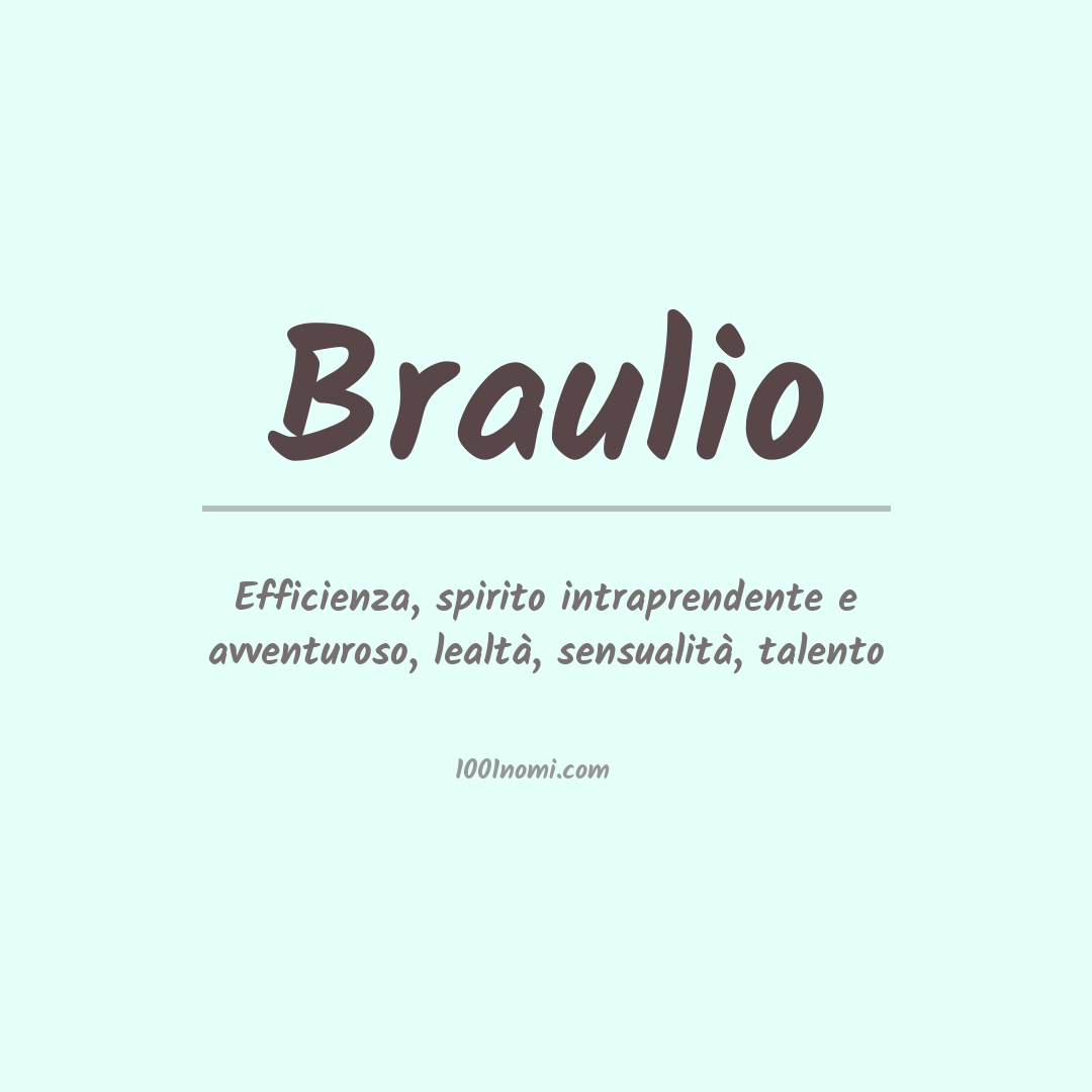 Significato del nome Braulio