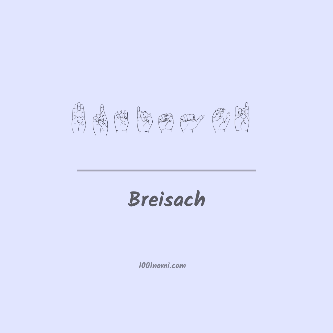 Breisach nella lingua dei segni