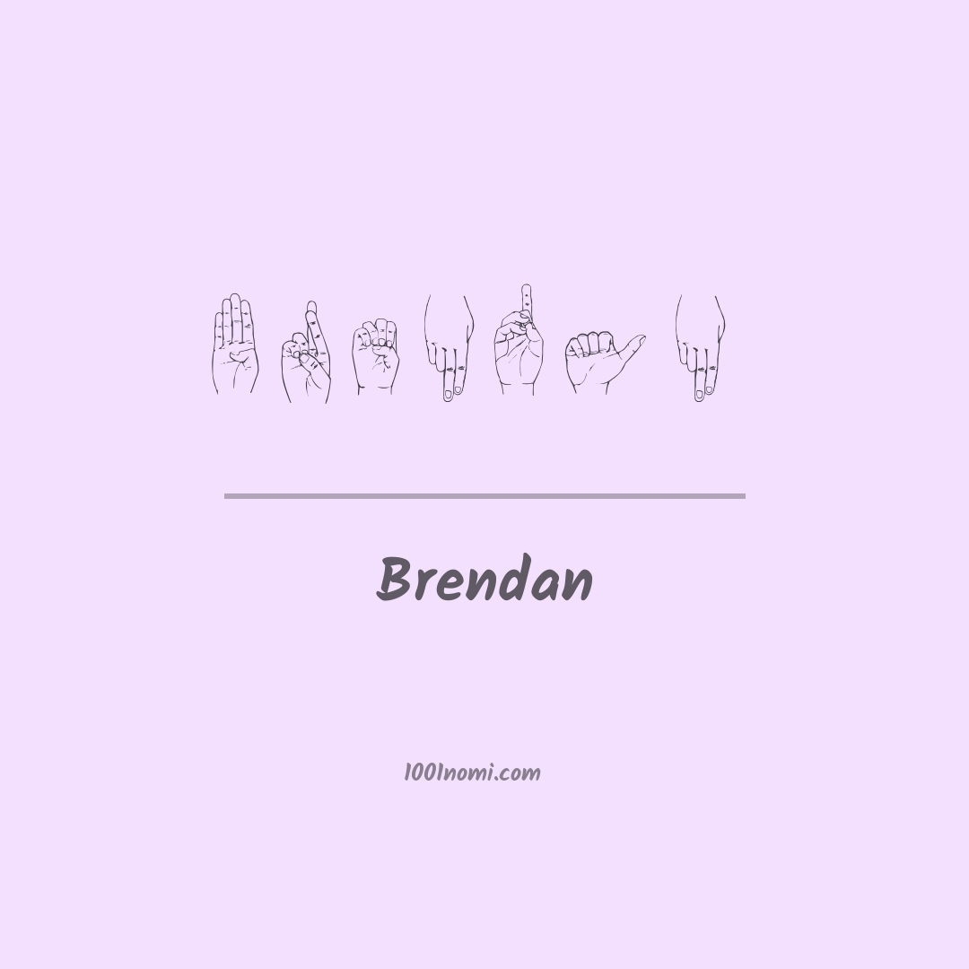 Brendan nella lingua dei segni