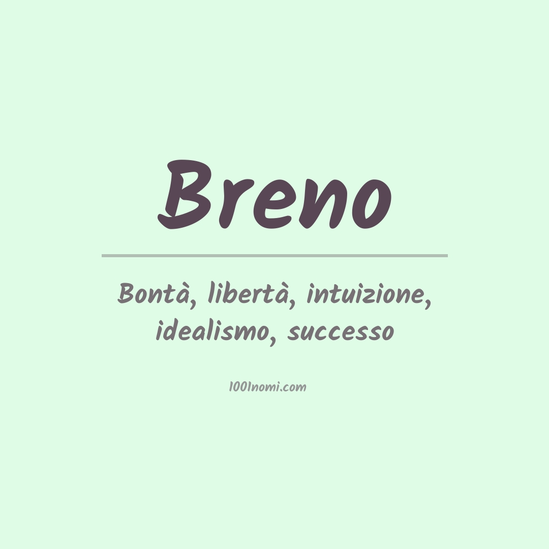 Significato del nome Breno