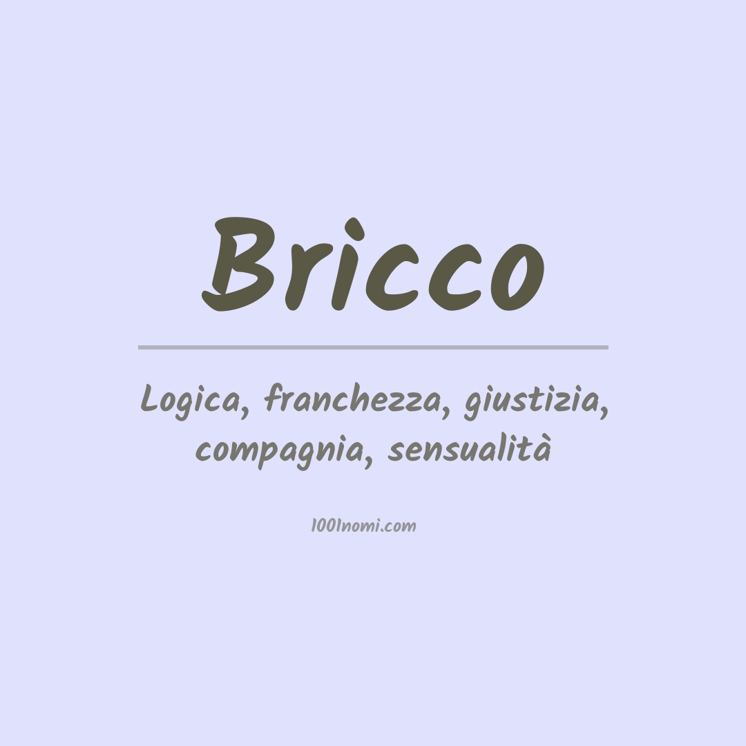 Significato del nome Bricco