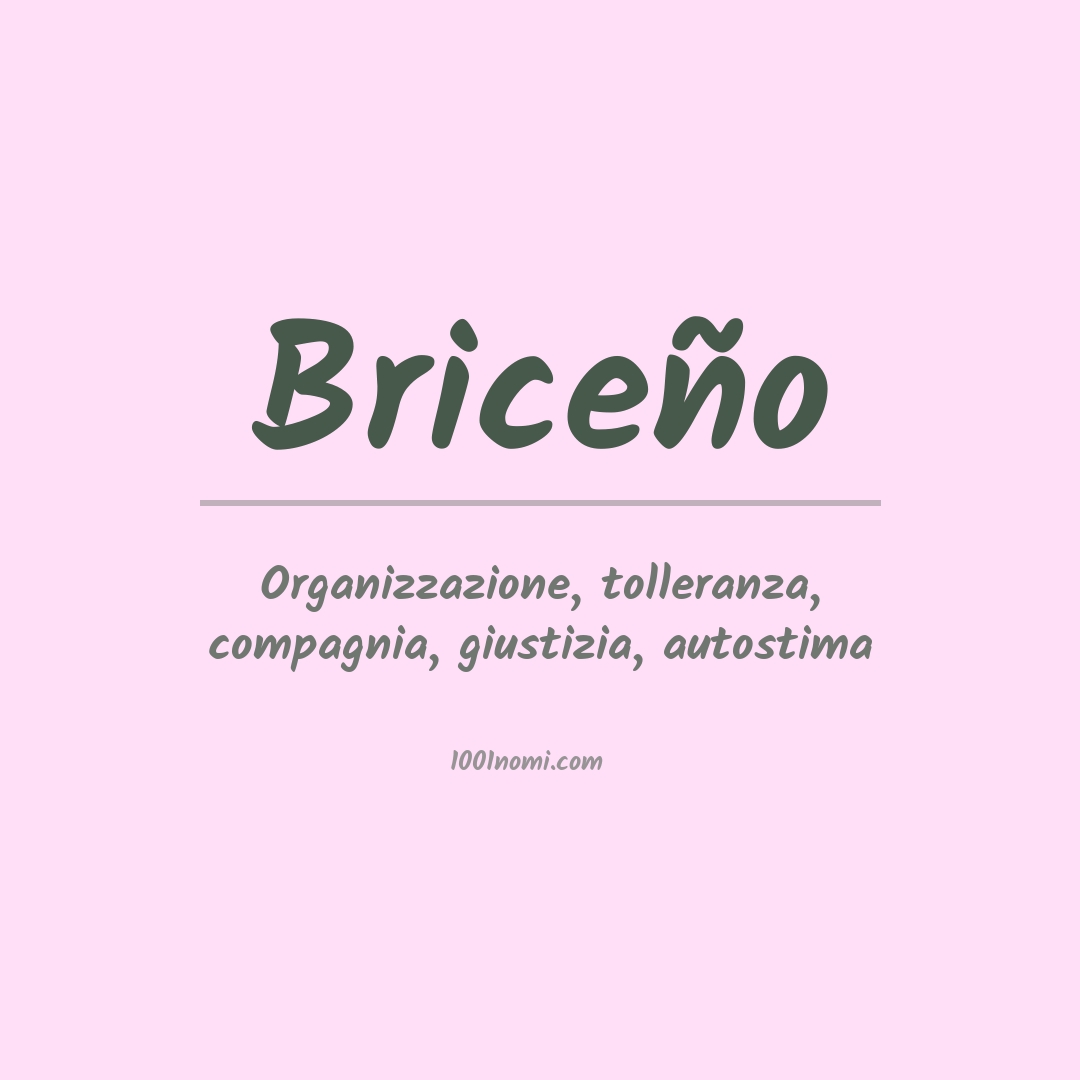 Significato del nome Briceño