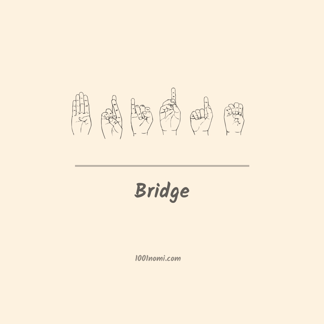 Bridge nella lingua dei segni