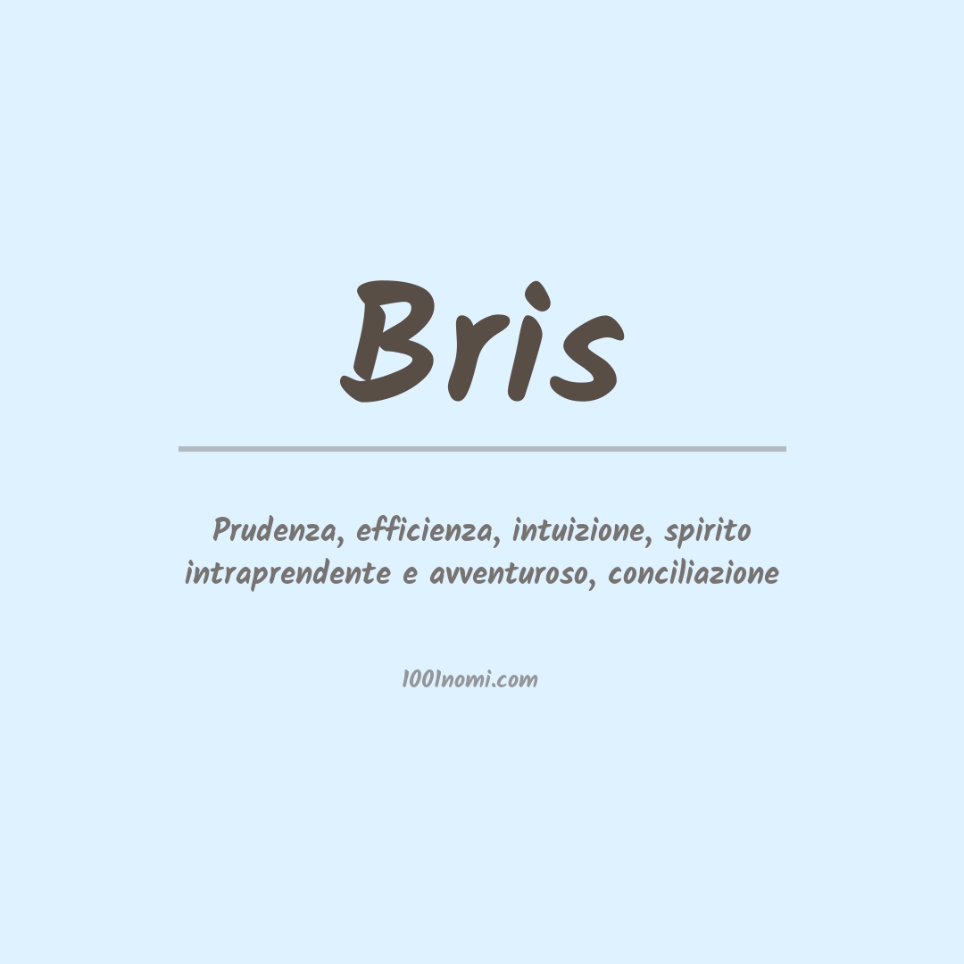 Significato del nome Bris Significato del nome Bris