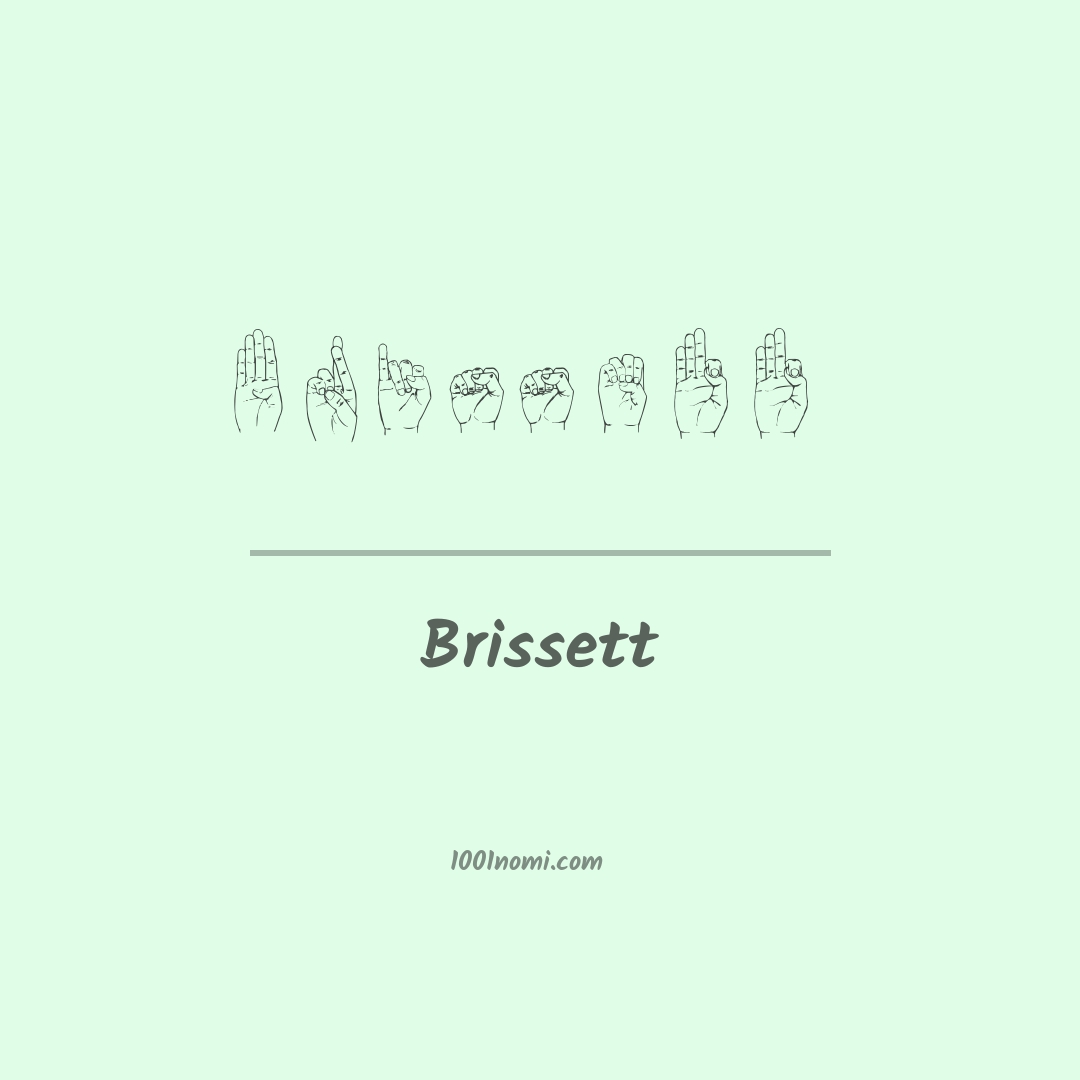 Brissett nella lingua dei segni Brissett nella lingua dei segni