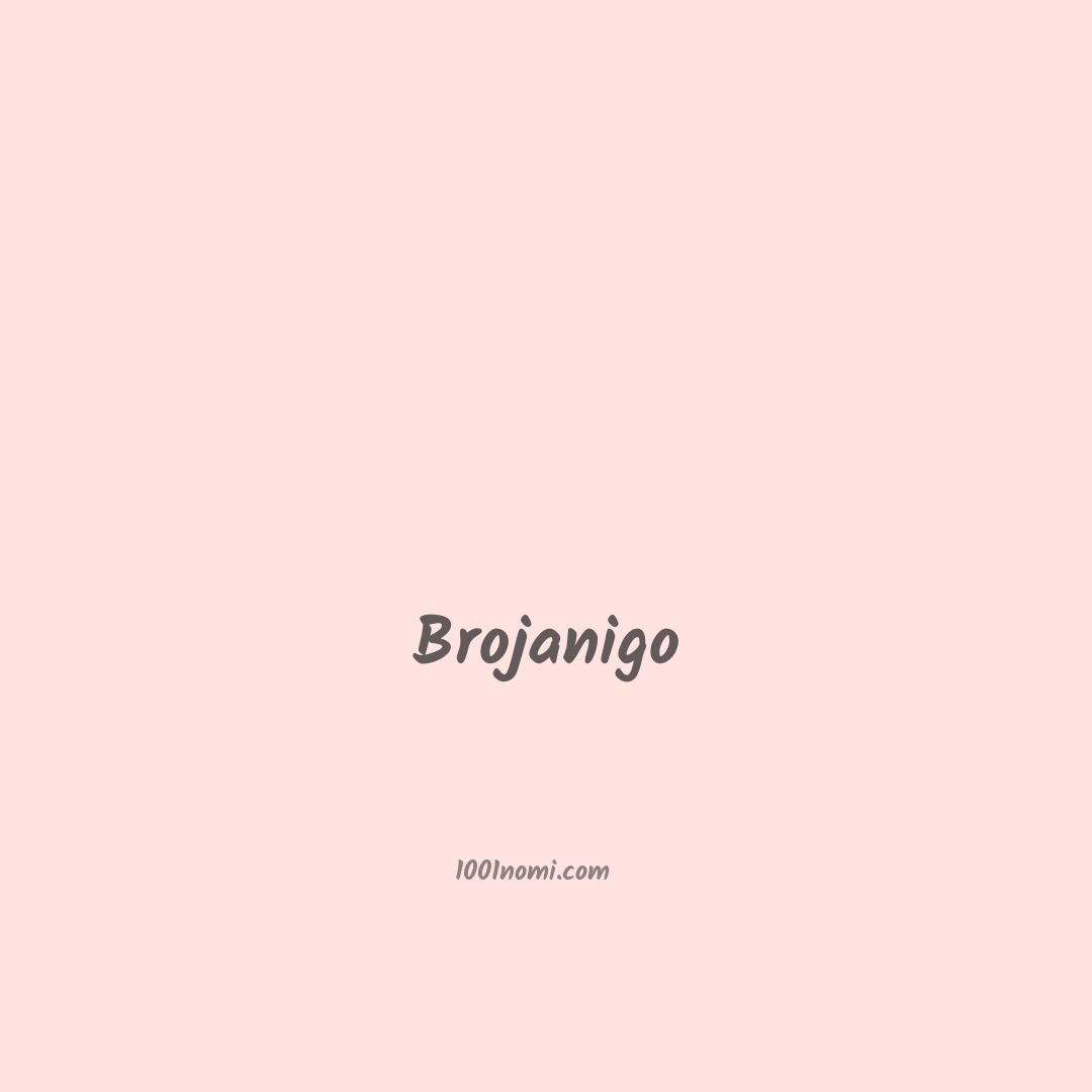 Brojanigo in cinese