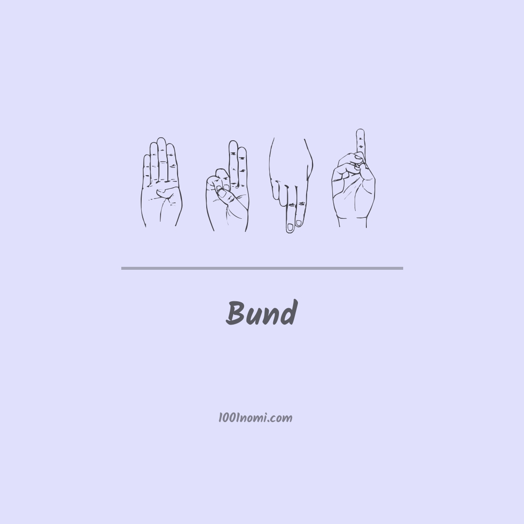 Bund nella lingua dei segni
